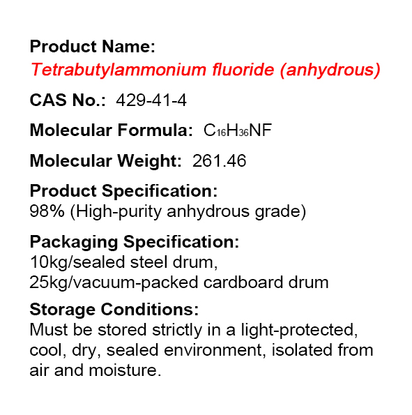 Tetrabutylammonium fluoride (anhydrous)